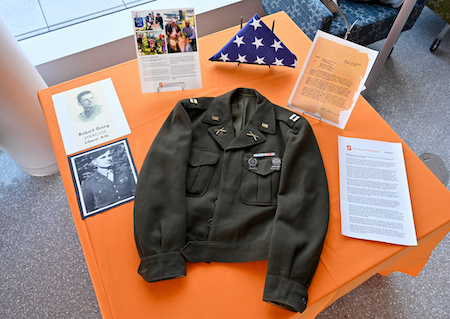 Bob Gang's L'42 Army jacket on display