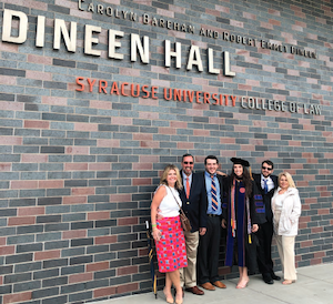 2021 Law School Graduation: Lenore Cole (Lisa’s mom, Vinny’s wife), Vinny Cole, Joey Cole (brother), Lisa Cole, Chris Cole (twin), and Josephine Ymer (grandmother).
