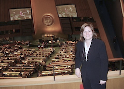 Professor Arlene Kanter at the United Nations, 2006.