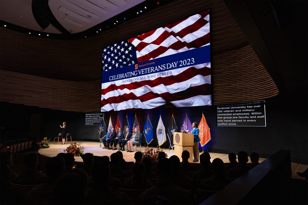 The Syracuse University Veterans Day Ceremony