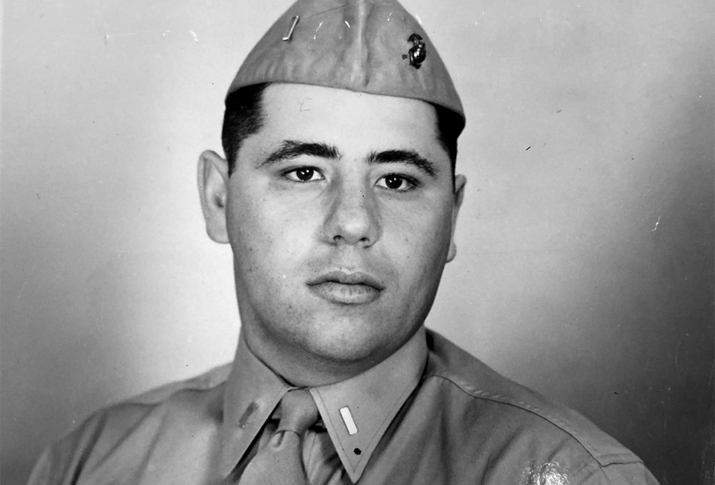 Bernie Kossar in his Marines uniform