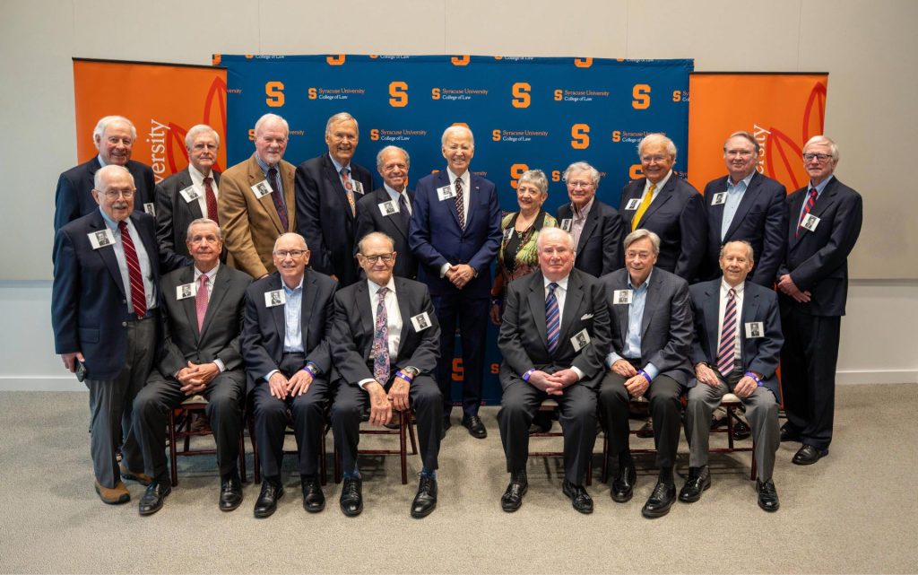 The Class of 1968 Returns to Syracuse Law to Celebrate President Biden