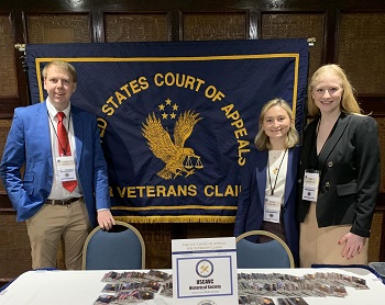 Rising 3Ls Ryan Carson, Domenica “Sunny” Lostritto, and Abigail Gorzlancyk  attended the U.S. Court of Veteran Appeals 15th Judicial Conference.