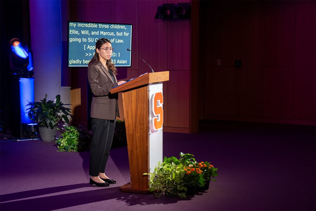 3L Peony Teo introduces the Asian Pacific Islander (API) Legacy of Excellence Award.